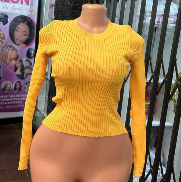 KNIT RIBED TOP - Image 3